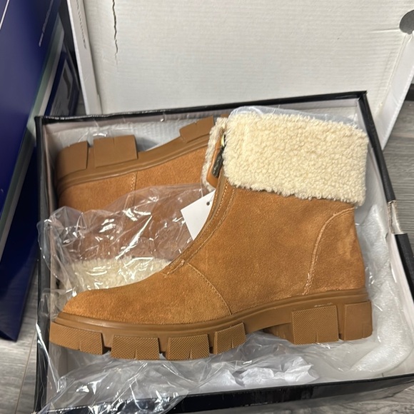 Aqua College Womens Perla Suede Winter Ankle Boots - Picture 2 of 5